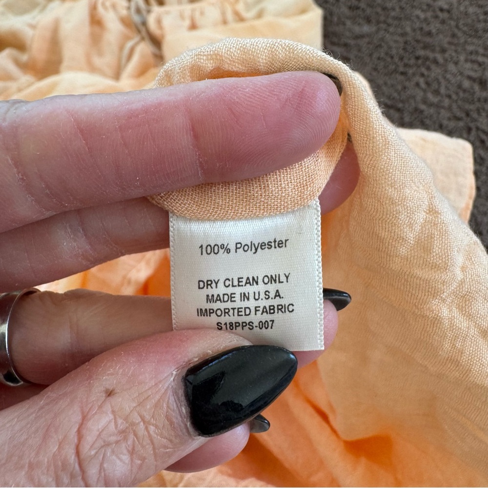 Anthropologie Saturday Sunday Peach Maxi Cerie Gauze Dress Flowy S NEW - Picture 7 of 11